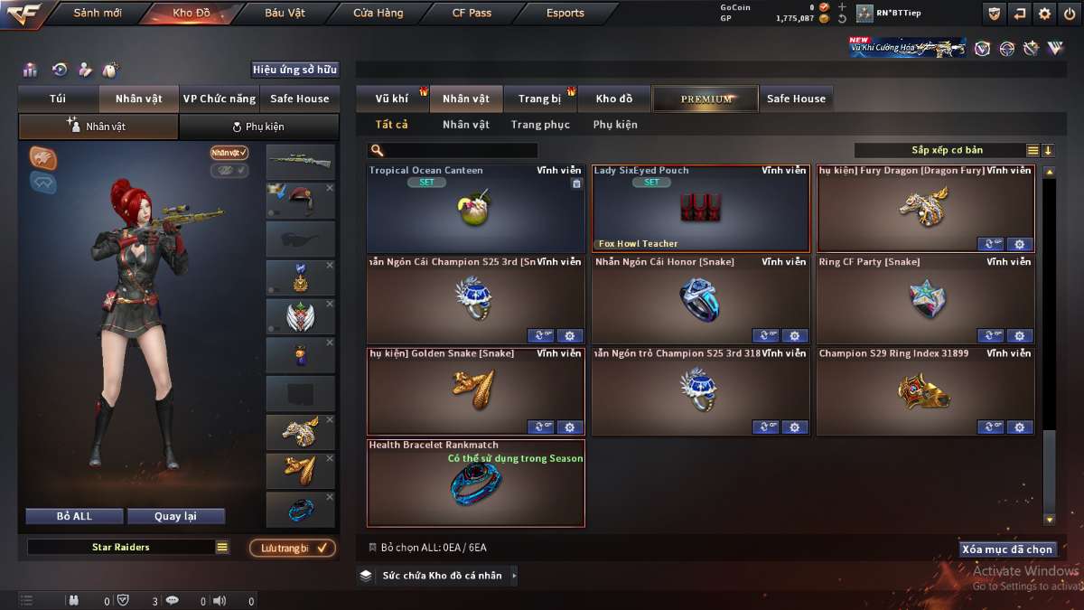 shop acc cf uy tin gia re